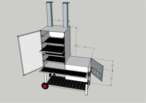 sheet metal smoker|DIY Vertical Smoker Plans for Home.